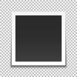 retro realistic photo frame vector image