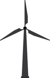 Wind turbine farm icon simple style Royalty Free Vector