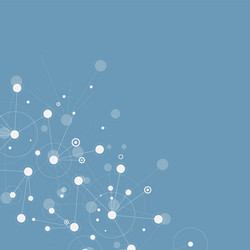 abstract network connection structure vector image