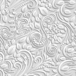 Abstract seamless pattern intertwining paper vector