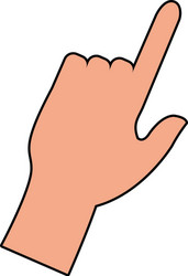 click hand icon pointer finger cursor vector image