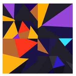 colorful geometric and curve background pattern vector image