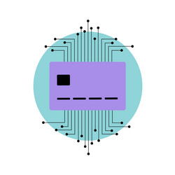 cybersecurity in digital payment systems security vector image