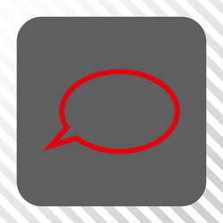 hint cloud rounded square button vector image