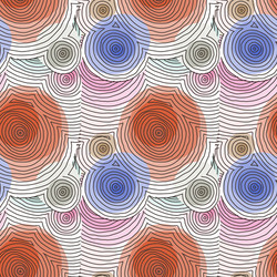 abstract pattern curved lines grunge boho vector image