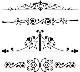 Floral Chain Ornaments Vector Image