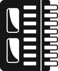 gyroscope processor icon simple vector image