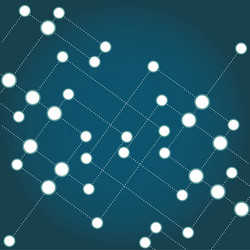 network color technology communication background vector image