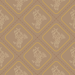 seamless pattern with symbols from aztec codices vector image