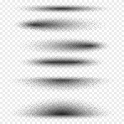 stipple gradient oval shadow set various round vector image
