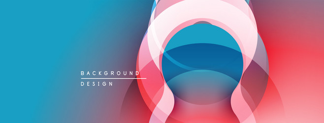 abstract background features overlapping circles vector image
