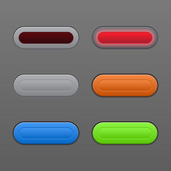 abstract interface buttons set vector image