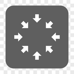 compact arrows rounded square button vector image