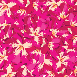 Floral pattern with hibiscus hand-drawing vector