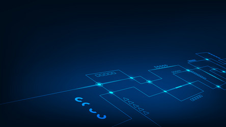 tech abstract technology futuristic circuit vector image