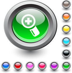 Add round button vector