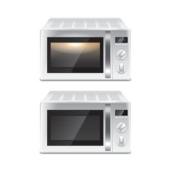 microwave oven isolated vector