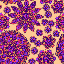 seamless background with abstract ethnic pattern vector image
