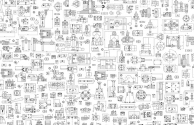 Technical drawing background mechanical Royalty Free Vector