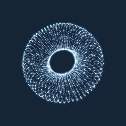 torus the consisting of points 3d grid vector image