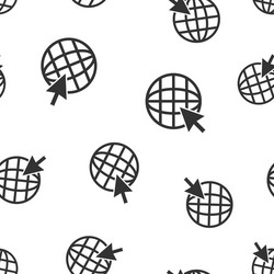 go to web seamless pattern background icon vector image