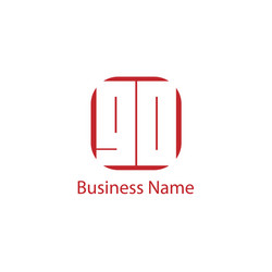 Initial letter og logo template design Royalty Free Vector