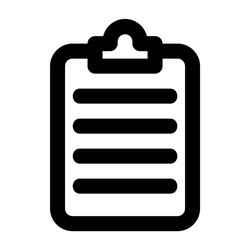 note icon in line style for any projects vector image