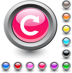 reload round button vector image