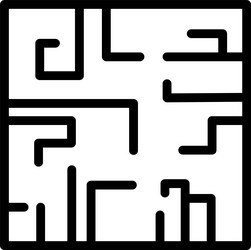 blueprint linear style icon design vector image