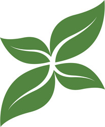 Green leaf ecology nature icon vector