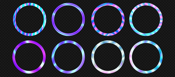 A set of round frames for the avatar user vector