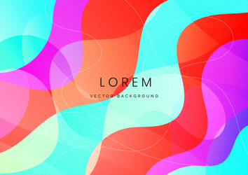 abstract colorful dynamic fluid shape vector image
