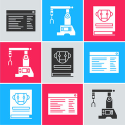 set software web developer programming code vector image