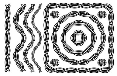 Interlocking Chain Pattern vector image
