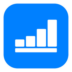bar chart and app icon vector image