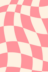 Psychedelic Checkerboard Pattern vector image