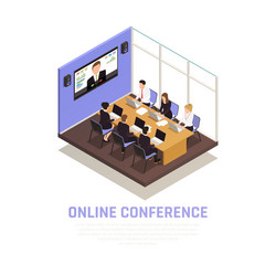 Business conference concept vector