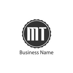 Initial letter tm logo template design Royalty Free Vector