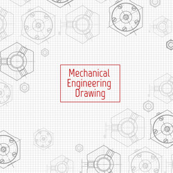 Technical drawing background mechanical Royalty Free Vector