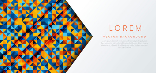 Abstract Colorful Triangle Pattern vector image