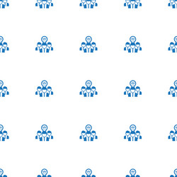 collaborative idea icon pattern seamless isolated vector image