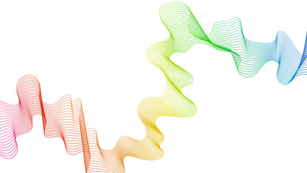 abstract backdrop with wave gradient lines vector image