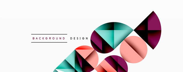 abstract geometric shapes overlap creating vector image