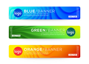 abstract web banner or header design templates vector image