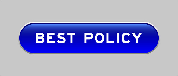 blue color capsule shape button with word best vector image