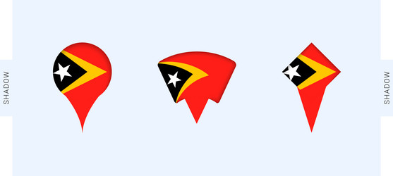 east timor map markers set perfect for projects vector image