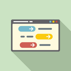 kid programming icon flat computer vector image
