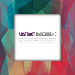 polygonal background with abstract multicolored vector image