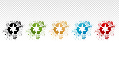 Recycle icon set Royalty Free Vector Image - VectorStock