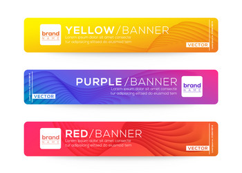 abstract web banner or header design templates vector image